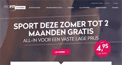 Desktop Screenshot of profitgym.nl